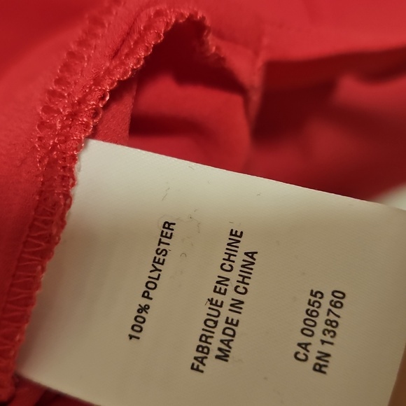 Womens XL Magenta Pink top Blouse long sleeve cold shoulder NWT - Picture 5 of 5